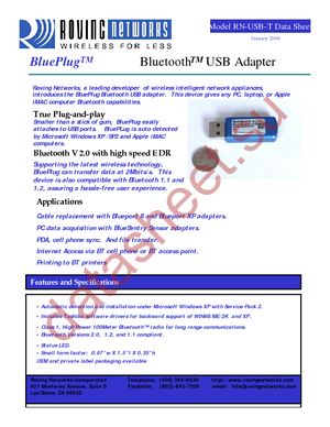 RN-USB-T datasheet  